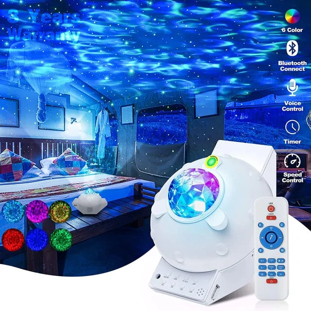 Star Light Projector, LED Starry Night Light Projector, Galaxy Projector Led Lights, Star Music Projectors, Bluetooth Speaker, Remote Control, Timing Function,