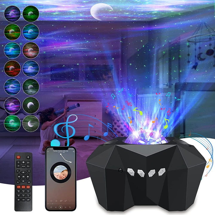 Star Light Projector, LED Starry Night Light Projector, Galaxy Projector Led Lights, Star Music Projectors, Bluetooth Speaker, Remote Control, Timing Function,