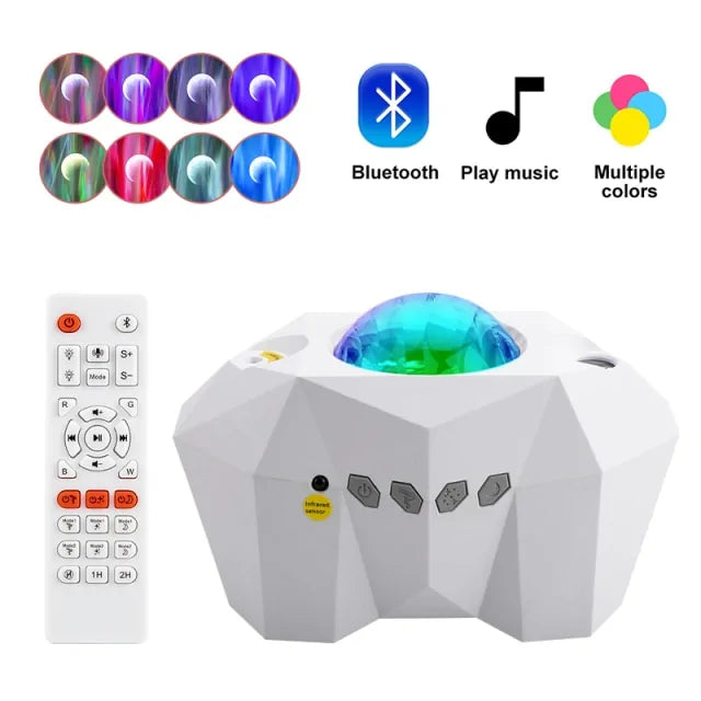 Star Light Projector, LED Starry Night Light Projector, Galaxy Projector Led Lights, Star Music Projectors, Bluetooth Speaker, Remote Control, Timing Function,