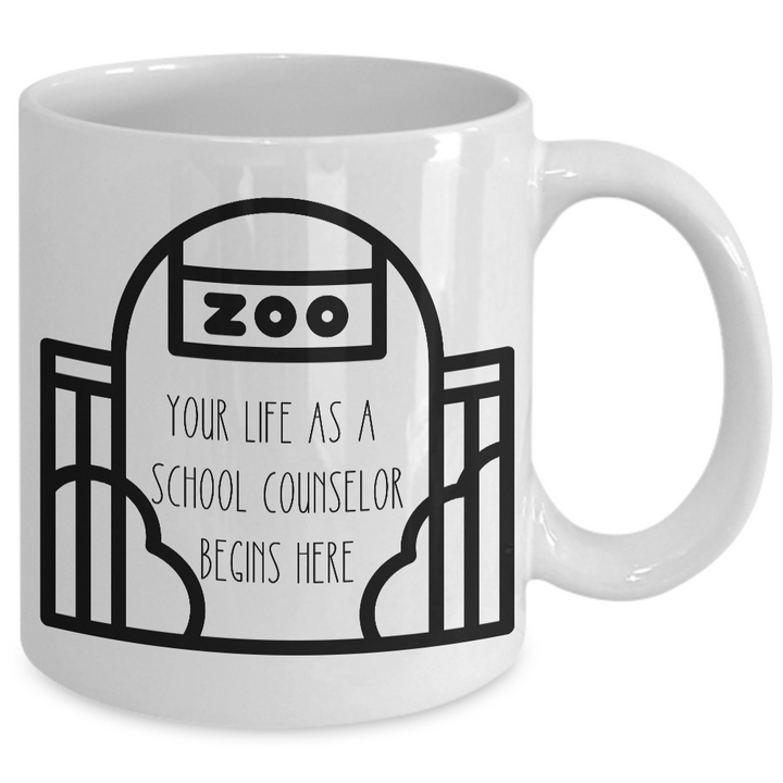 Funny School Counselor Mug, National School Counseling Week, Gift for Counselor, Counselor Zoo Life, Staff Appreciation Present