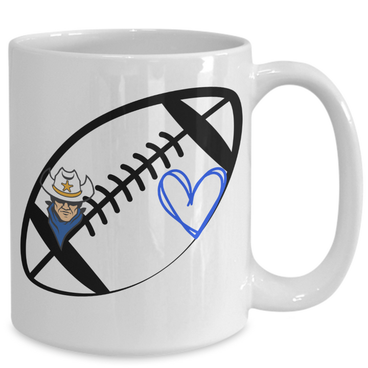 Ranger Football Mug, North Ridgeville Rangers, Football Coffee Cup, I love Ranger Football Coffee Cup, School Community Pride, Ranger Pride Gifts