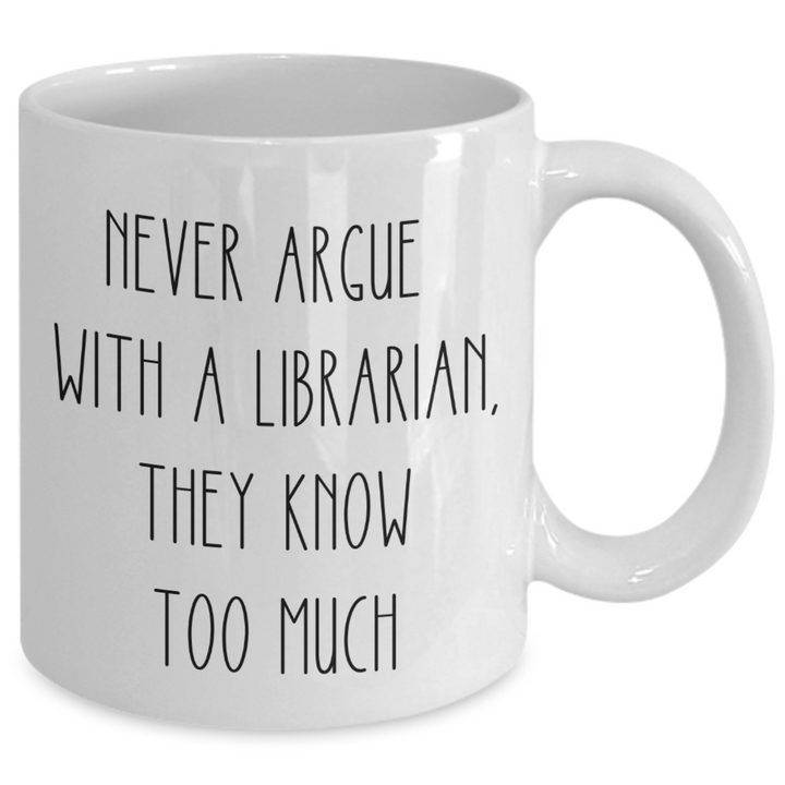 Funny Librarian Mug, Librarian Coffee Cup, Gift for School Librarian, Librarian Appreciation Present, School Library Month