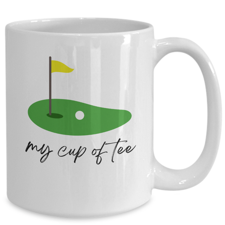 Funny Golf Mug, Coffee Cup for Golfer, Golf Coffee Mug, Gift for Golfers, My Cup of Tee, 11 oz 15 oz mug, Golfer Birthday