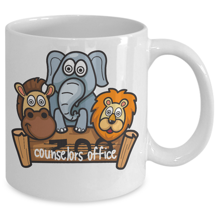 Funny School Counselor Zoo Mug, School Counseling Appreciation Week, Counselor Gifts, Teacher Staff Appreciation Present, Sarcastic School Counselor Coffee Cup