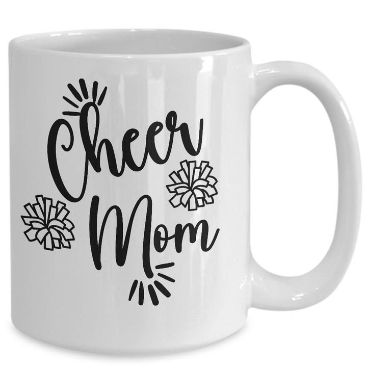 Cheer Mom Mug, Coffee Cup for Cheerleading Mom, Cheerleader Gifts, Cheer Mom Birthday, Gift for Team Mom