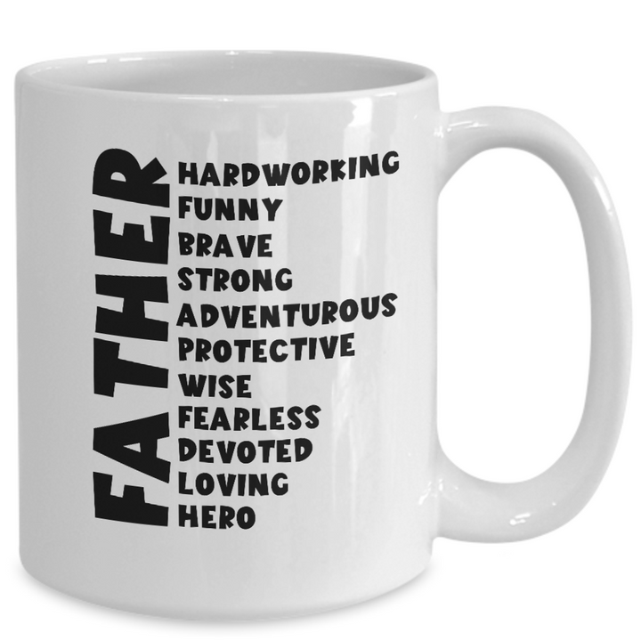 Special Father Mug, Coffee Cup Gifts for Dad, Happy Father's Day, Gift for Daddy's Birthday, Best Father Mug, From kids