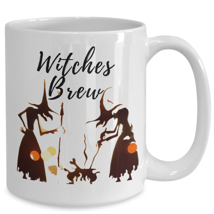 Witches Brew Mug, Witch Halloween Coffee Cup, Fall Housewarming Decor for Friends and Family, Witch Coffee Cup