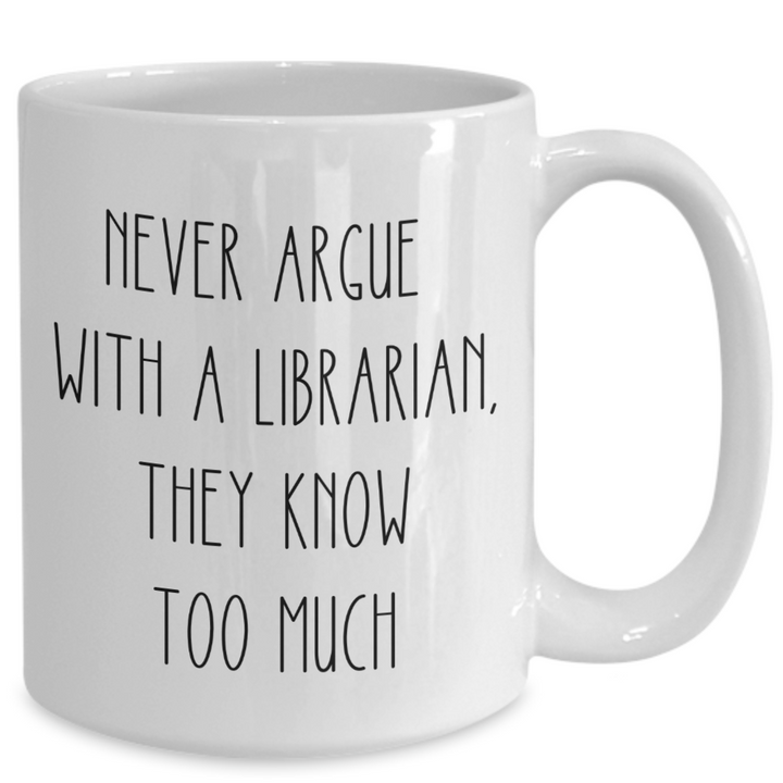 Funny Librarian Mug, Librarian Coffee Cup, Gift for School Librarian, Librarian Appreciation Present, School Library Month