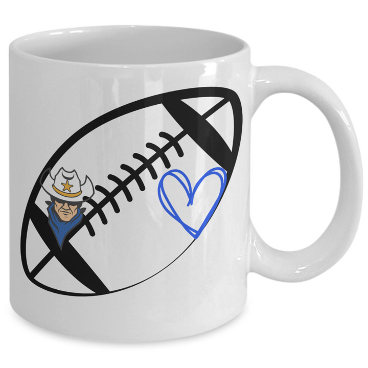 Ranger Football Mug, North Ridgeville Rangers, Football Coffee Cup, I love Ranger Football Coffee Cup, School Community Pride, Ranger Pride Gifts