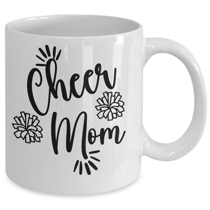 Cheer Mom Mug, Coffee Cup for Cheerleading Mom, Cheerleader Gifts, Cheer Mom Birthday, Gift for Team Mom