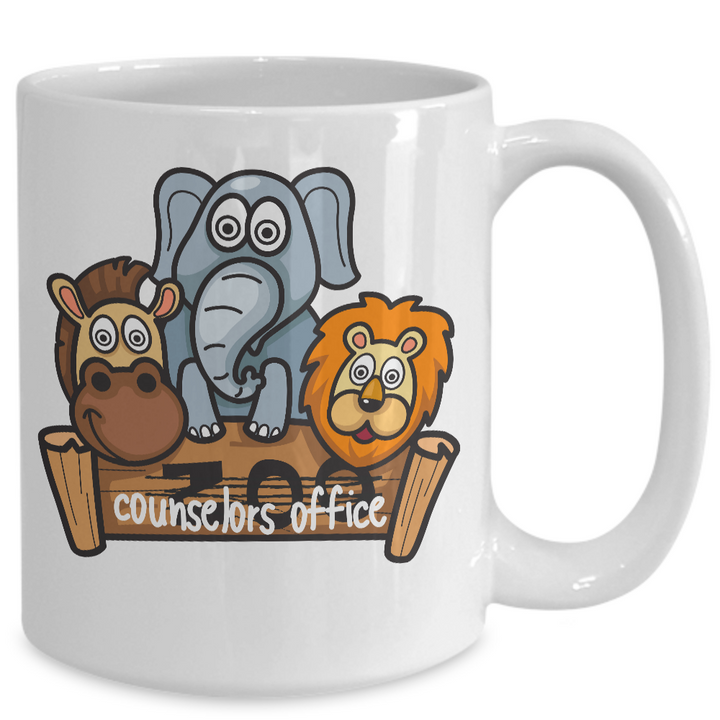 Funny School Counselor Zoo Mug, School Counseling Appreciation Week, Counselor Gifts, Teacher Staff Appreciation Present, Sarcastic School Counselor Coffee Cup