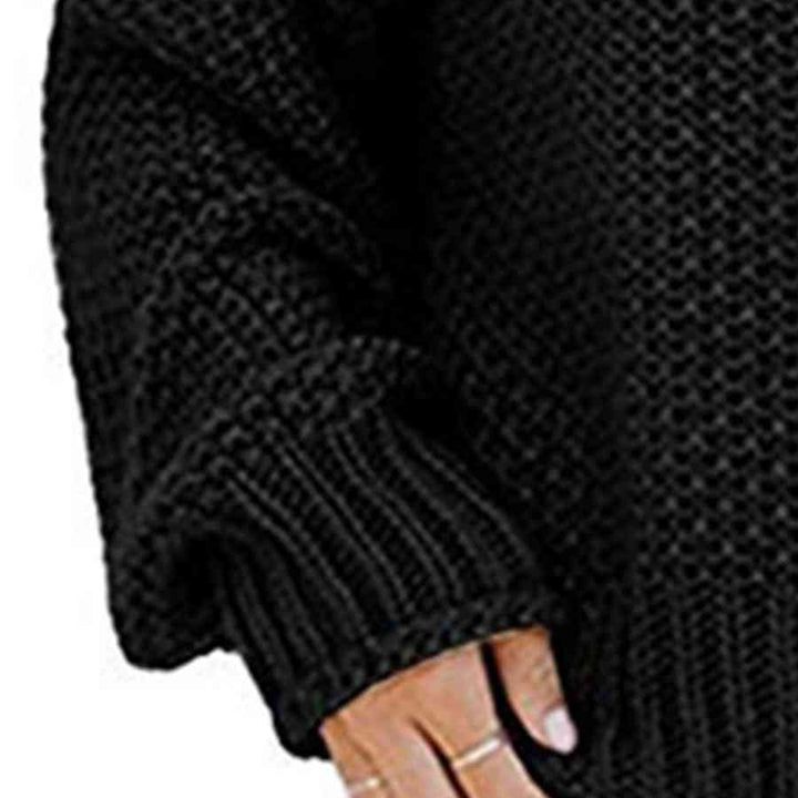 Chunky Pullover Turtleneck Sweater, Dropped Shoulder Sweater, Trendy Apparel For Women, Cute and Comfy Fall Sweater,