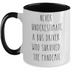 Never Underestimate Bus Driver Coffee Cup