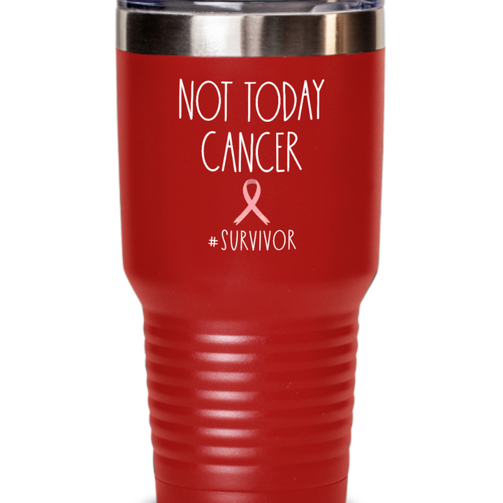 Cancer Survivor Tumbler Mug, Stainless Steel Cancer Tumbler With Lid, Cancer Survivor Presents for Friends, Breast Cancer Awareness