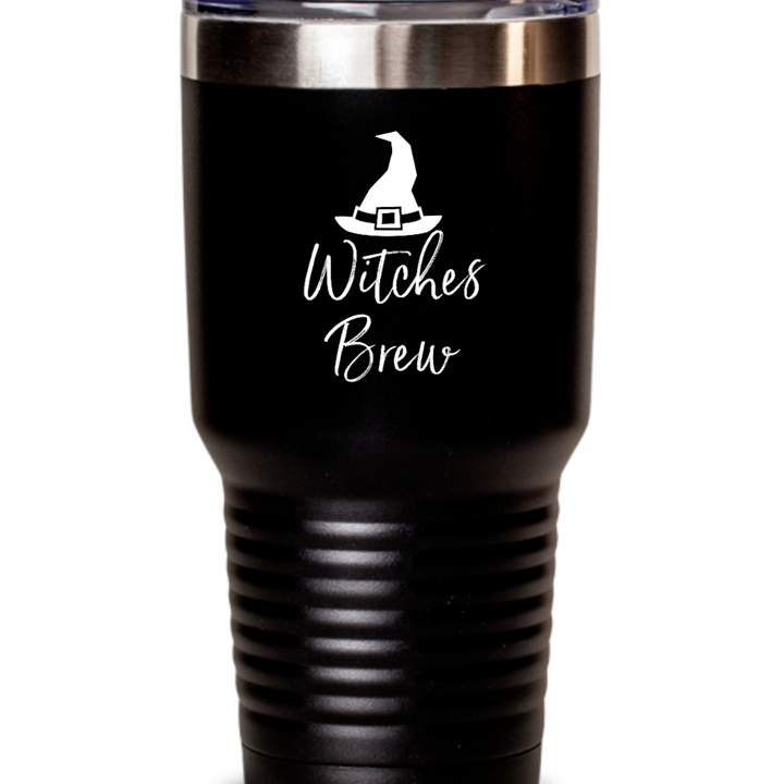 Witches Brew Halloween Tumbler, Witches Brew Stainless Steel 20 ounce, 30 oz mug, Witch Halloween Coffee Tumbler