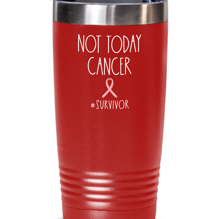 Cancer Survivor Tumbler Mug, Stainless Steel Cancer Tumbler With Lid, Cancer Survivor Presents for Friends, Breast Cancer Awareness