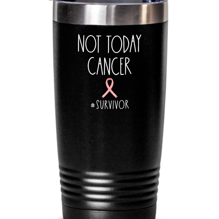 Cancer Survivor Tumbler Mug, Stainless Steel Cancer Tumbler With Lid, Cancer Survivor Presents for Friends, Breast Cancer Awareness