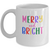 Merry And Bright Christmas Mug, Holiday Coffee Cup, Christmas Cheer Coffee Mug, Gifts for Coworkers and Friends