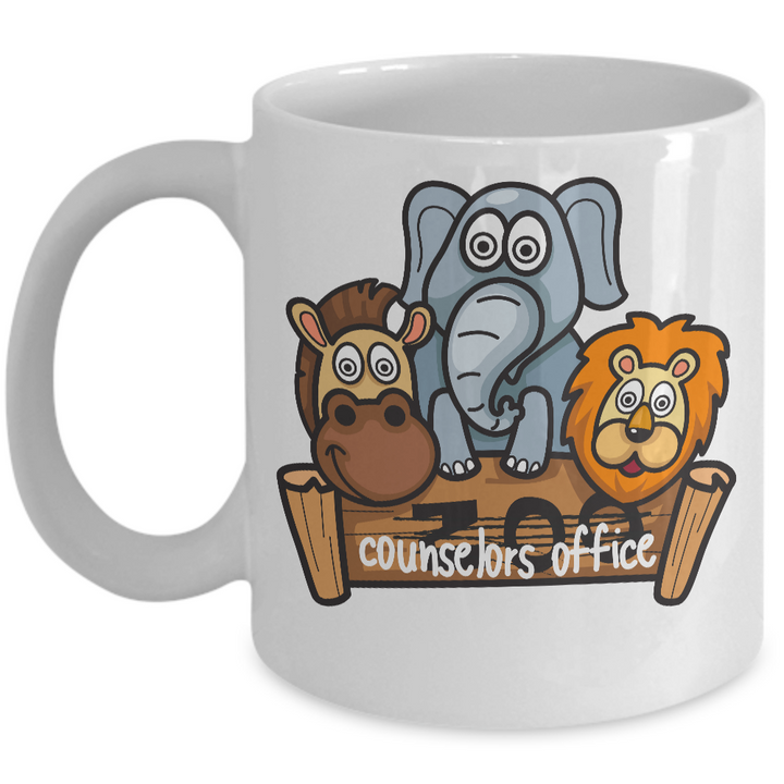 Funny School Counselor Zoo Mug, School Counseling Appreciation Week, Counselor Gifts, Teacher Staff Appreciation Present, Sarcastic School Counselor Coffee Cup