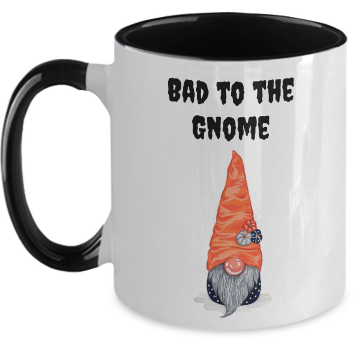 Gnome Two Toned Mug, Gnome Coffee Cup, Halloween Gnome Decorations, Gnome Presents for Friends