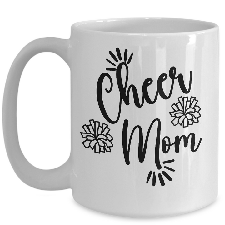 Cheer Mom Mug, Coffee Cup for Cheerleading Mom, Cheerleader Gifts, Cheer Mom Birthday, Gift for Team Mom