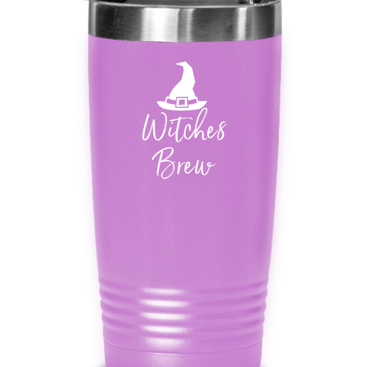 Witches Brew Halloween Tumbler, Witches Brew Stainless Steel 20 ounce, 30 oz mug, Witch Halloween Coffee Tumbler