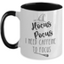 Hocus Pocus Two Toned Mug, Fun Halloween Coffee Cup, Caffeine Addicts Housewarming Presents, Sarcastic Coworker Presents