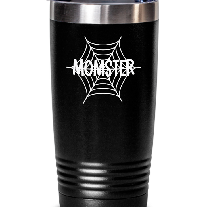 Momster Halloween Tumbler Mug, Mom Tumbler for Halloween, Halloween Stainless Steel 20 oz 30 oz Tumbler