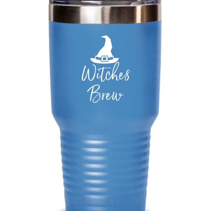 Witches Brew Halloween Tumbler, Witches Brew Stainless Steel 20 ounce, 30 oz mug, Witch Halloween Coffee Tumbler