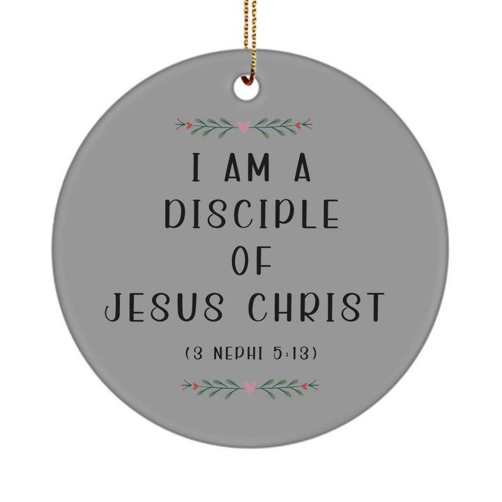 LDS Youth Theme 2024 Ornament, I Am A Disciple of Jesus Christ, Church of Jesus Christ of Latter-day Saints Ornament