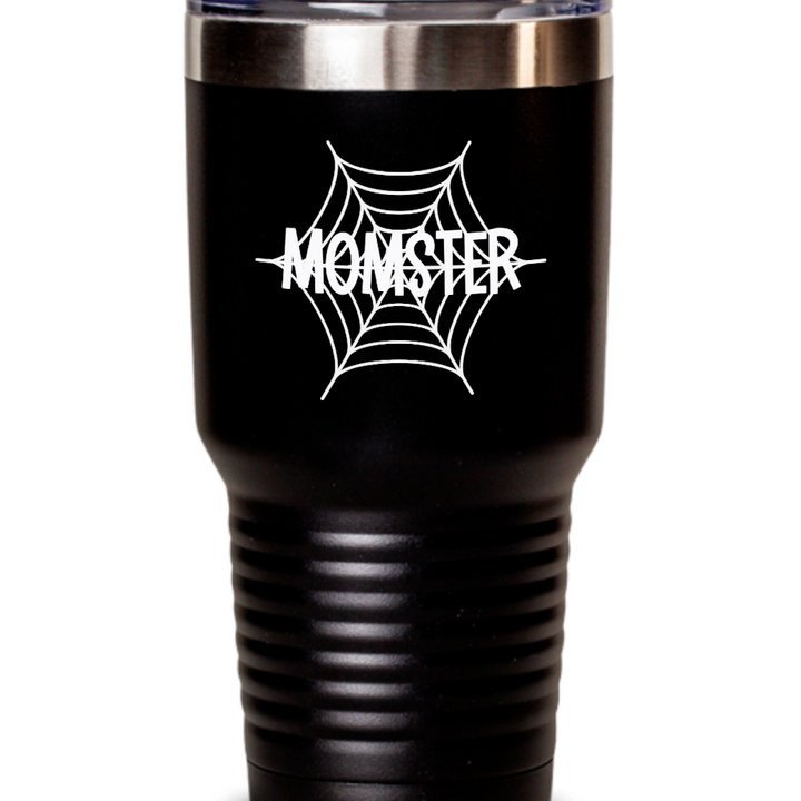 Momster Halloween Tumbler Mug, Mom Tumbler for Halloween, Halloween Stainless Steel 20 oz 30 oz Tumbler