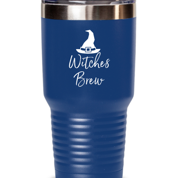 Witches Brew Halloween Tumbler, Witches Brew Stainless Steel 20 ounce, 30 oz mug, Witch Halloween Coffee Tumbler