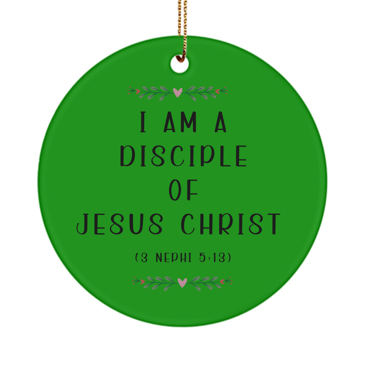 LDS Youth Theme 2024 Ornament, I Am A Disciple of Jesus Christ, Church of Jesus Christ of Latter-day Saints Ornament