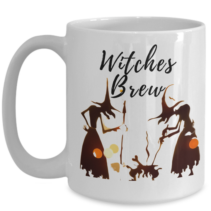 Witches Brew Mug, Witch Halloween Coffee Cup, Fall Housewarming Decor for Friends and Family, Witch Coffee Cup