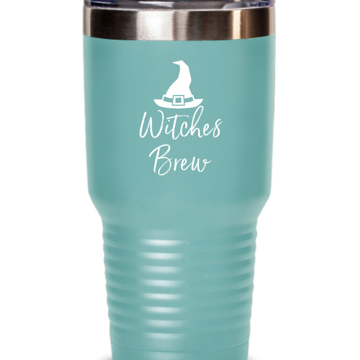 Witches Brew Halloween Tumbler, Witches Brew Stainless Steel 20 ounce, 30 oz mug, Witch Halloween Coffee Tumbler