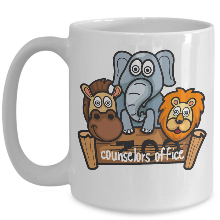 Funny School Counselor Zoo Mug, School Counseling Appreciation Week, Counselor Gifts, Teacher Staff Appreciation Present, Sarcastic School Counselor Coffee Cup