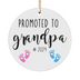 Grandpa Ornament, Promoted to Grandpa Ornament Gifts, Grandpa Gifts 2024, New Baby Announcement for Grandpa