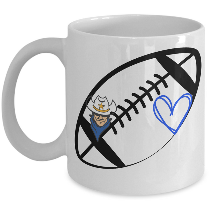 Ranger Football Mug, North Ridgeville Rangers, Football Coffee Cup, I love Ranger Football Coffee Cup, School Community Pride, Ranger Pride Gifts