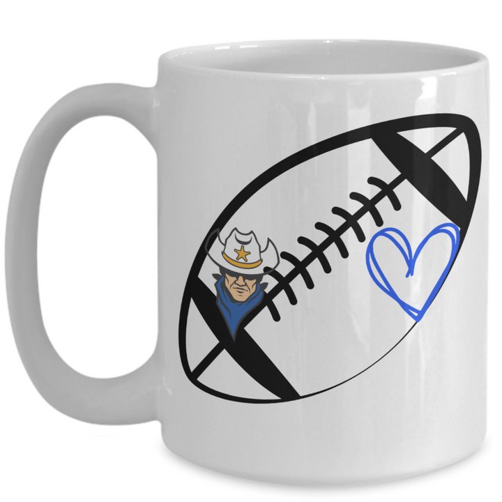 Ranger Football Mug, North Ridgeville Rangers, Football Coffee Cup, I love Ranger Football Coffee Cup, School Community Pride, Ranger Pride Gifts