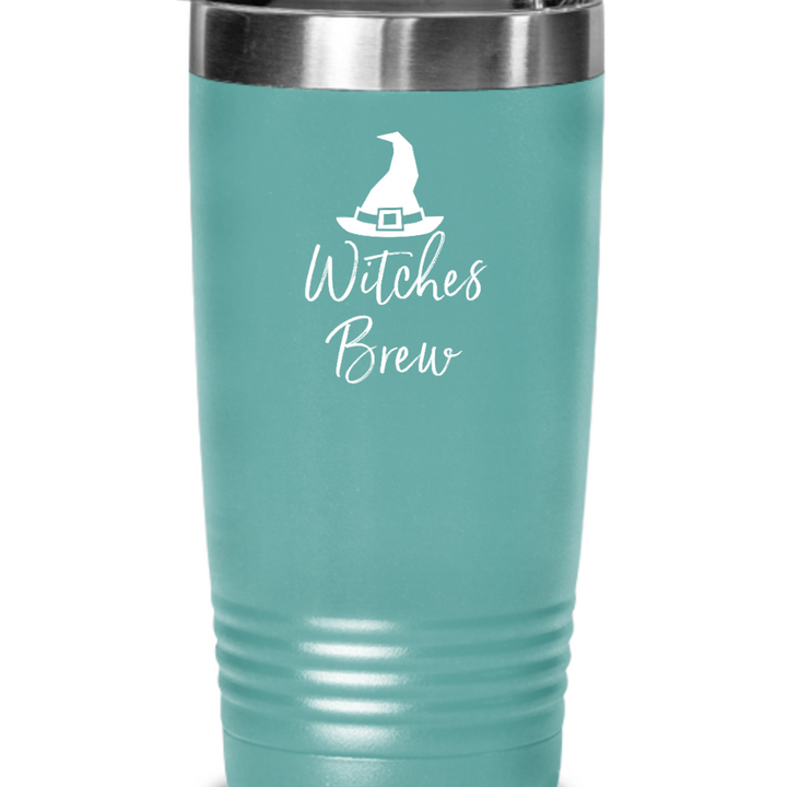 Witches Brew Halloween Tumbler, Witches Brew Stainless Steel 20 ounce, 30 oz mug, Witch Halloween Coffee Tumbler