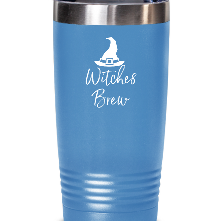 Witches Brew Halloween Tumbler, Witches Brew Stainless Steel 20 ounce, 30 oz mug, Witch Halloween Coffee Tumbler