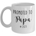 Funny Papa Mug, Gifts for Papa, Papa Coffee Cup, Promoted to Papa 2023, Baby Announcement, Grandparents Day Presents from Grandkids