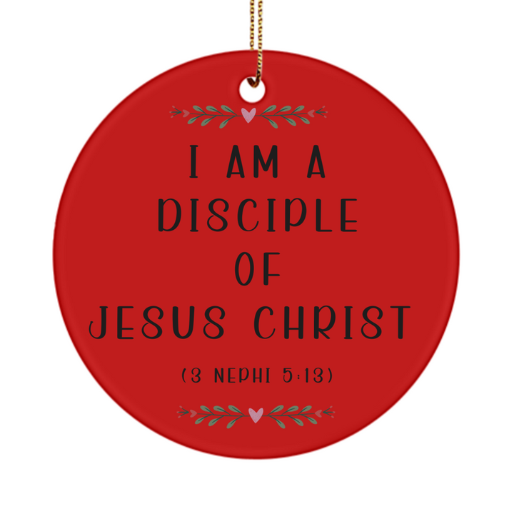 LDS Youth Theme 2024 Ornament, I Am A Disciple of Jesus Christ, Church of Jesus Christ of Latter-day Saints Ornament