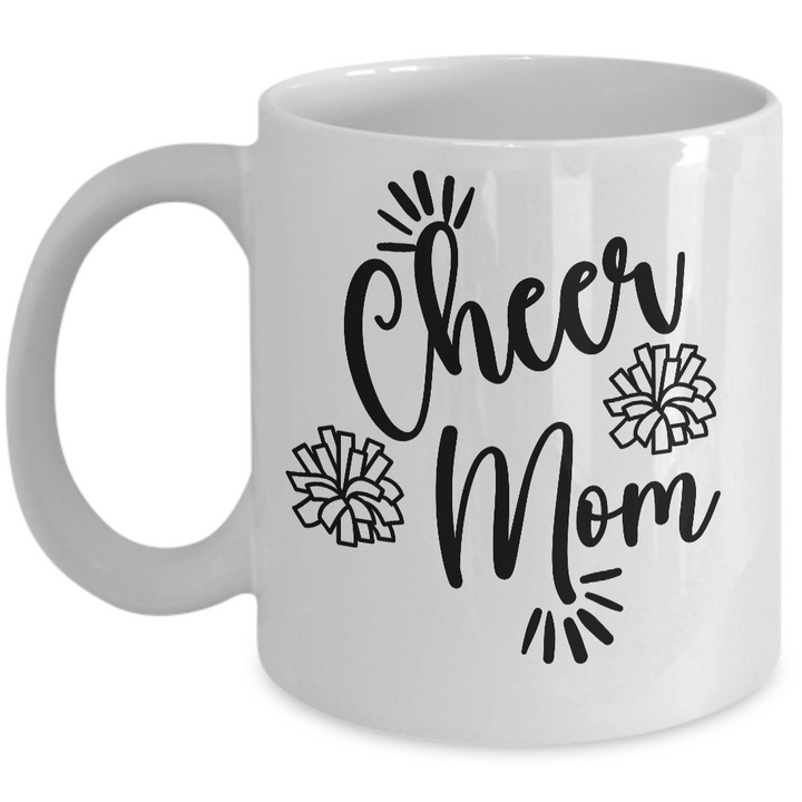 Cheer Mom Mug, Coffee Cup for Cheerleading Mom, Cheerleader Gifts, Cheer Mom Birthday, Gift for Team Mom