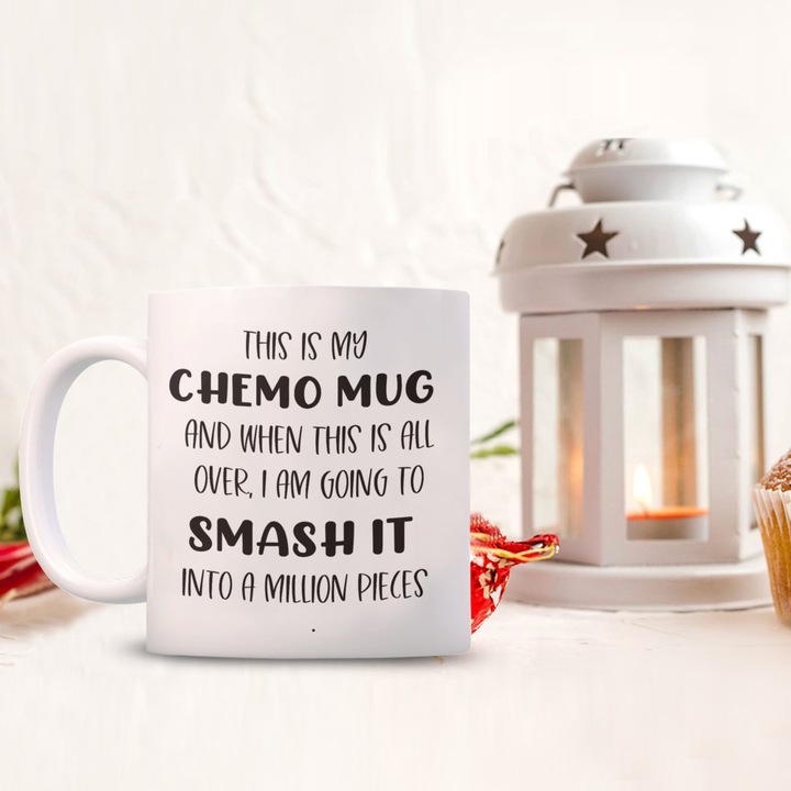 Motivational Smash It Cancer Chemo Mug