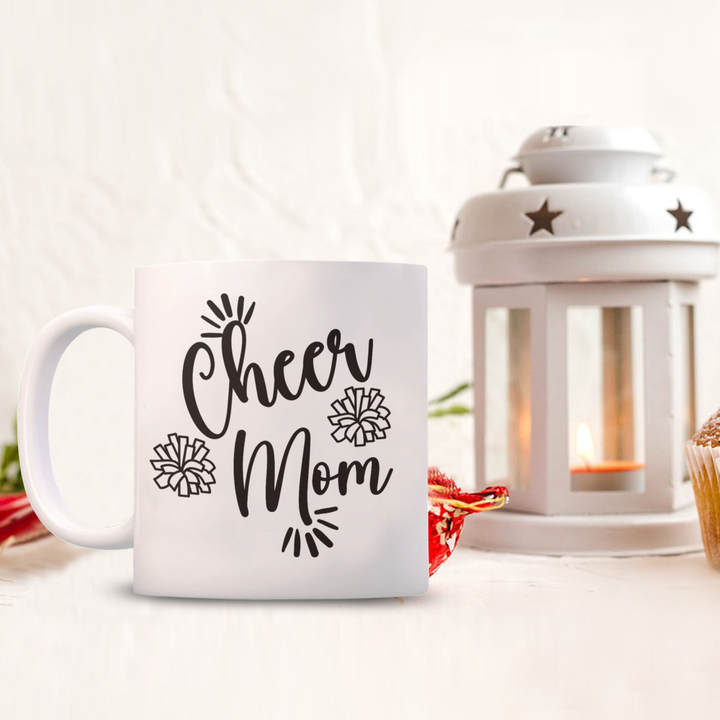 Cheer Mom Mug, Coffee Cup for Cheerleading Mom, Cheerleader Gifts, Cheer Mom Birthday, Gift for Team Mom