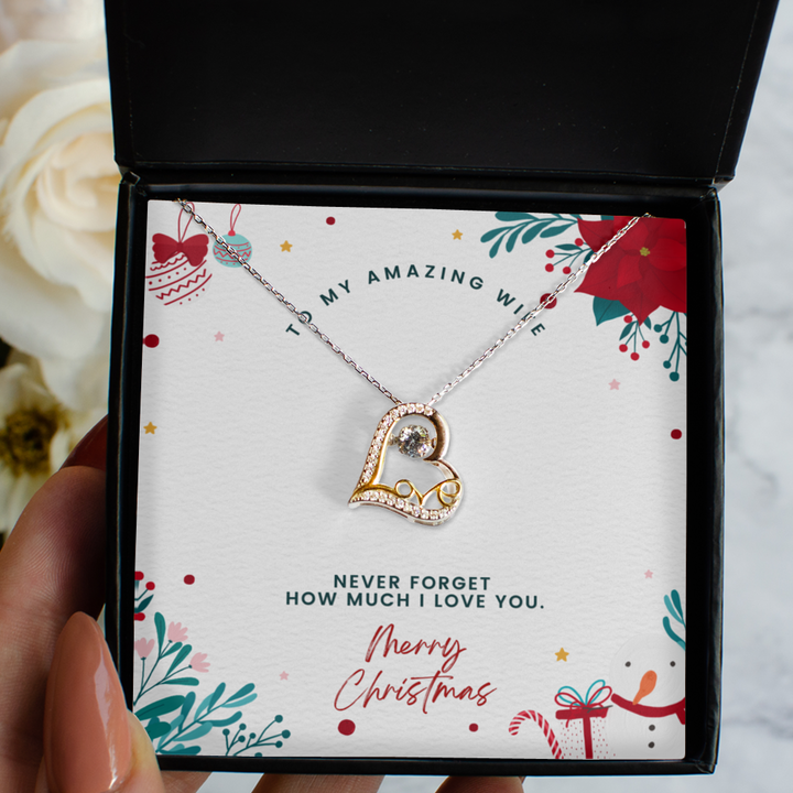 Amazing Wife Christmas Necklace & Earrings