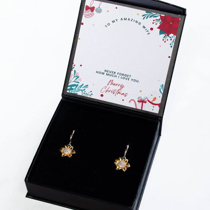 Amazing Wife Christmas Necklace & Earrings