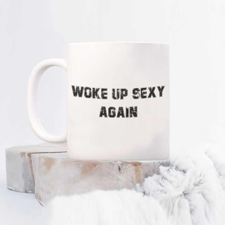 Sexy Coffee Mug, Woke Up Sexy, Gift for Lover, Funny Coffee Cup for Boyfriend or Girlfriend, Husband's Birthday Present