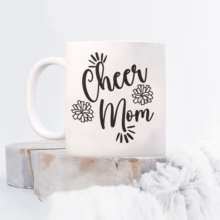 Cheer Mom Mug, Coffee Cup for Cheerleading Mom, Cheerleader Gifts, Cheer Mom Birthday, Gift for Team Mom